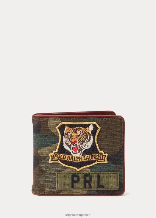 portefeuille à patch tigre 46T60T8765 Hommes Ralph Lauren camouflage