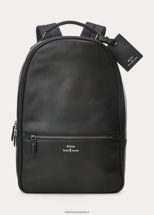 sac à dos en cuir 46T60T2237 Hommes Ralph Lauren noir