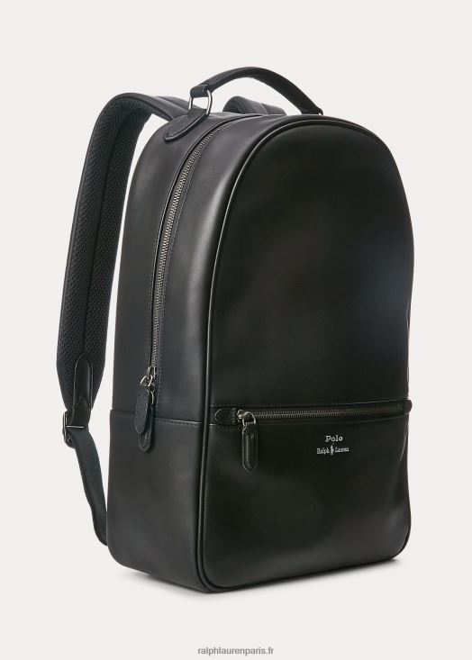 sac à dos en cuir 46T60T2237 Hommes Ralph Lauren noir