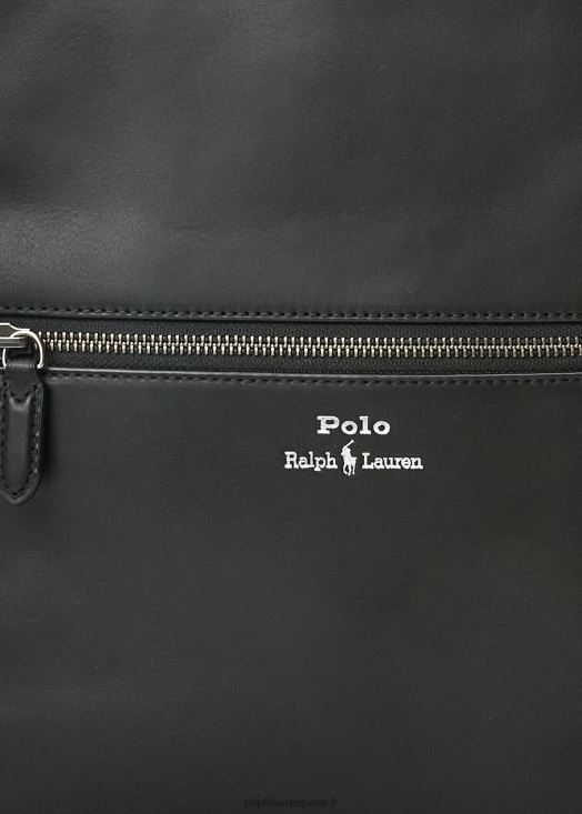 sac à dos en cuir 46T60T2237 Hommes Ralph Lauren noir