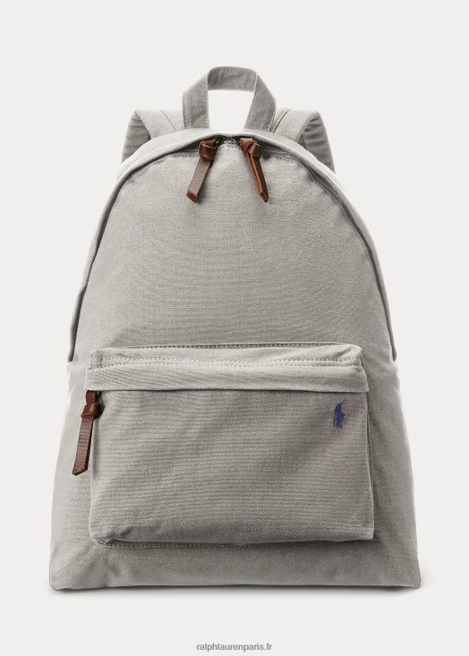 sac à dos en toile 46T60T2390 Hommes Ralph Lauren brouillard gris