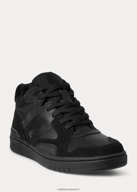 baskets court mid pro 46T60T2194 Hommes Ralph Lauren noir