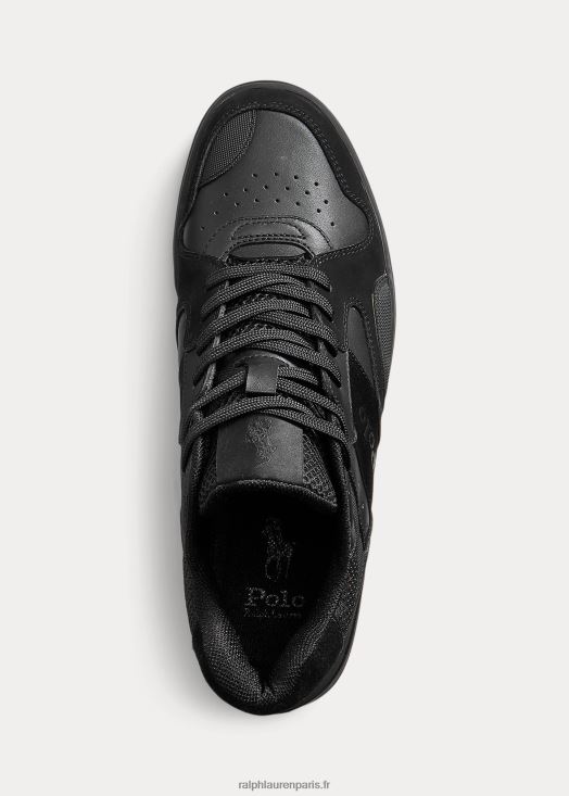 baskets court mid pro 46T60T2194 Hommes Ralph Lauren noir