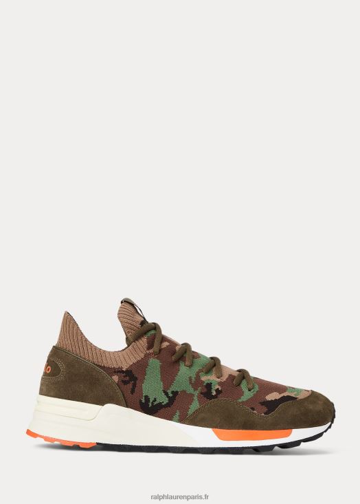 baskets trackster 200ii en maille 46T60T1962 Hommes Ralph Lauren camouflage