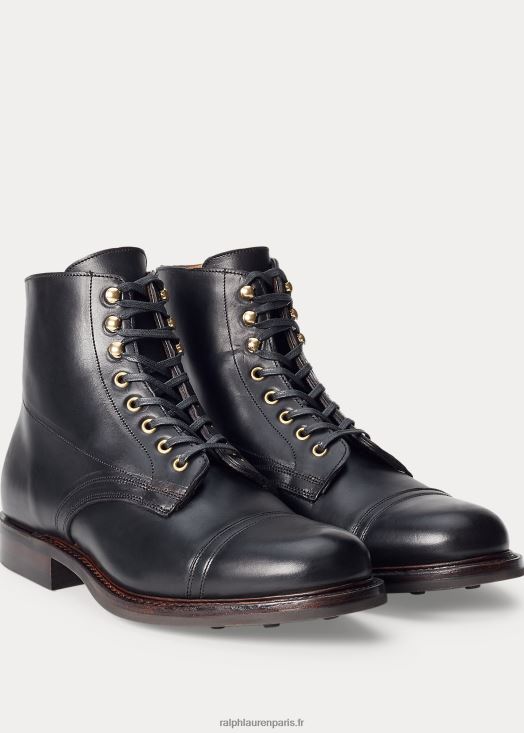 botte en cuir 46T60T2138 Hommes Ralph Lauren noir