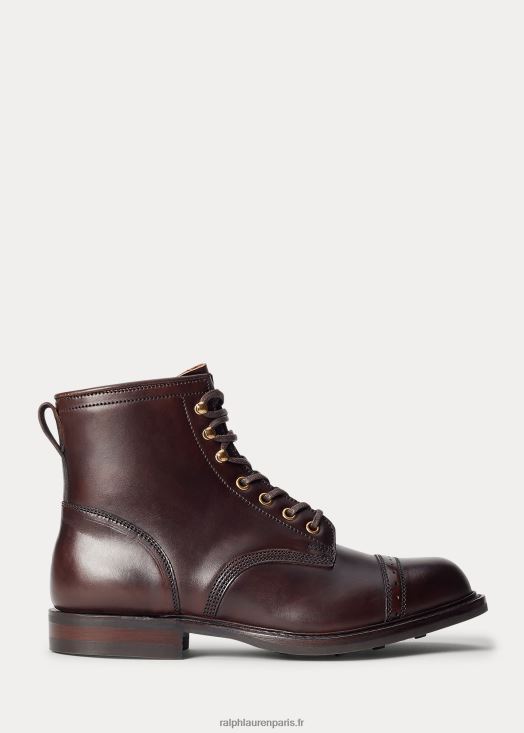 botte en cuir 46T60T2139 Hommes Ralph Lauren brun