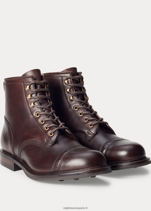 botte en cuir 46T60T2139 Hommes Ralph Lauren brun