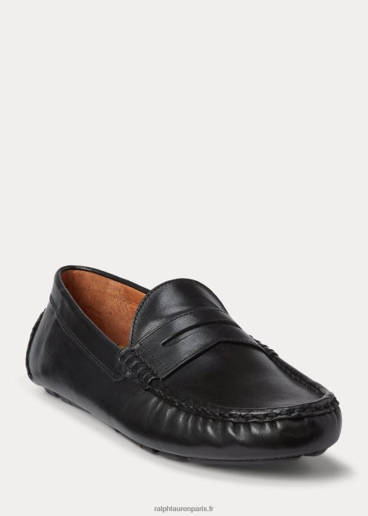 chauffeur de cuir anders 46T60T2099 Hommes Ralph Lauren noir