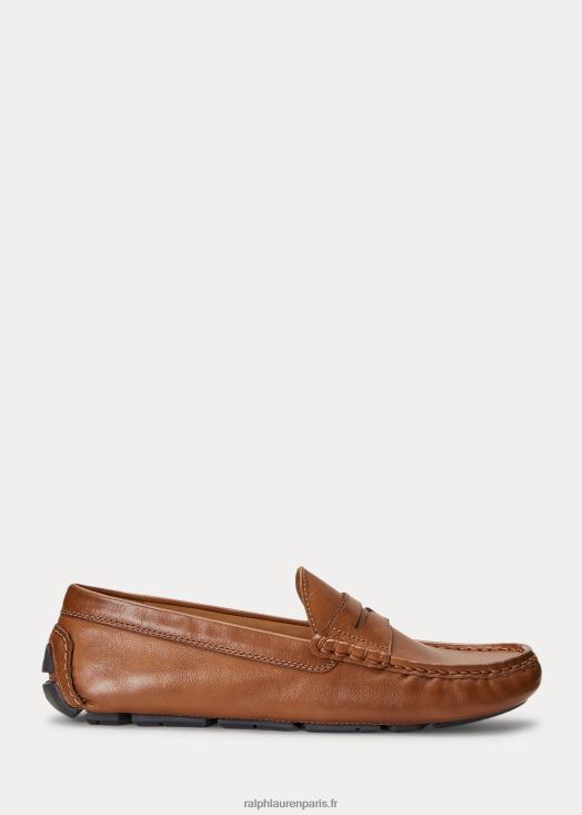 chauffeur de cuir anders 46T60T2100 Hommes Ralph Lauren Cognac