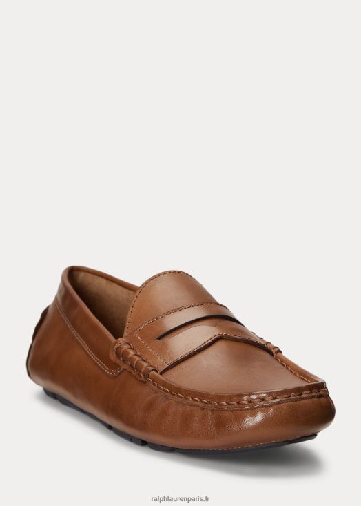 chauffeur de cuir anders 46T60T2100 Hommes Ralph Lauren Cognac