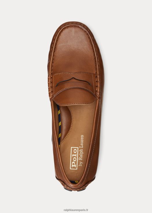 chauffeur de cuir anders 46T60T2100 Hommes Ralph Lauren Cognac