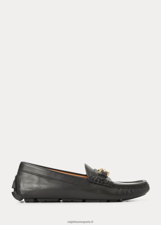 chauffeur de cuir anders 46T60T2101 Hommes Ralph Lauren noir