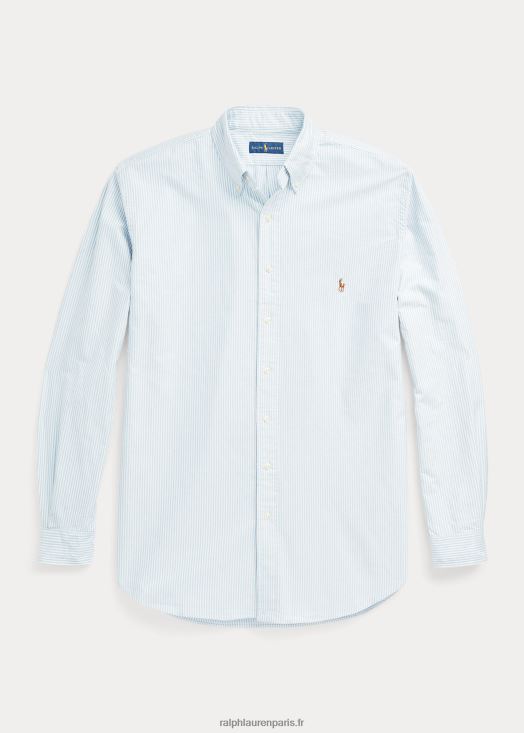 chemise oxford à rayures 46T60T1840 Hommes Ralph Lauren bleu