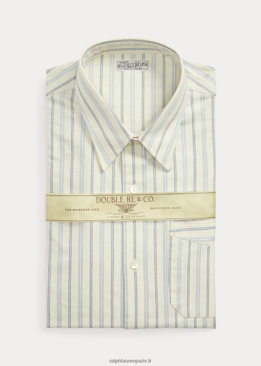 chemise dobby rayée coupe slim 46T60T1793 Hommes Ralph Lauren