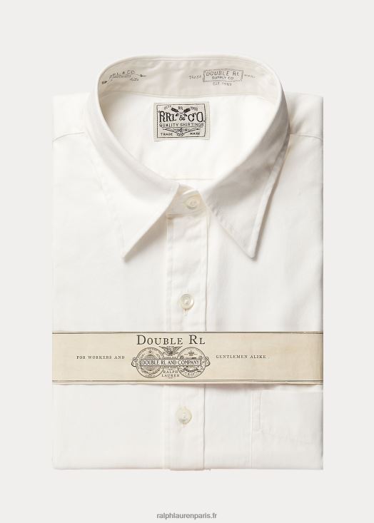 chemise oxford pointue 46T60T1758 Hommes Ralph Lauren blanc