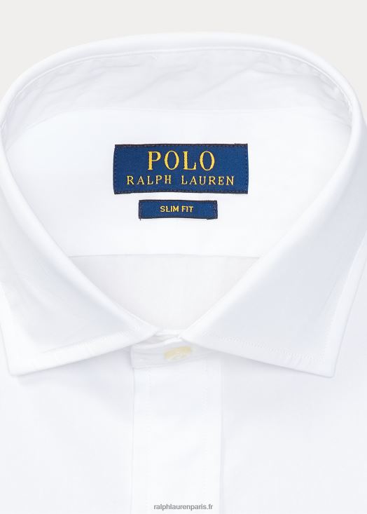 chemise slim en popeline 46T60T1309 Hommes Ralph Lauren blanc