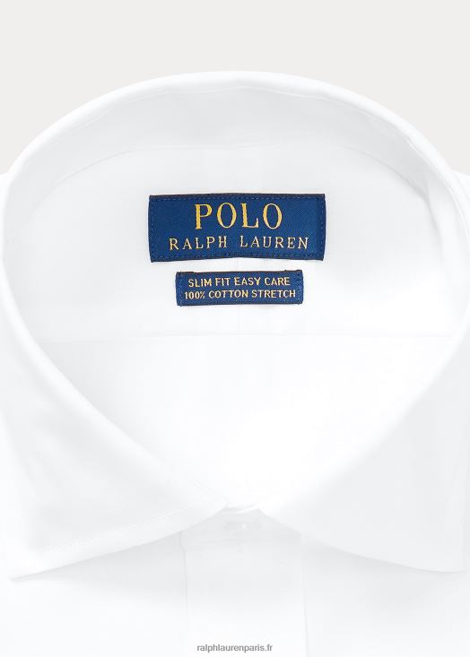 chemise slim à poignets mousquetaires 46T60T427 Hommes Ralph Lauren blanc