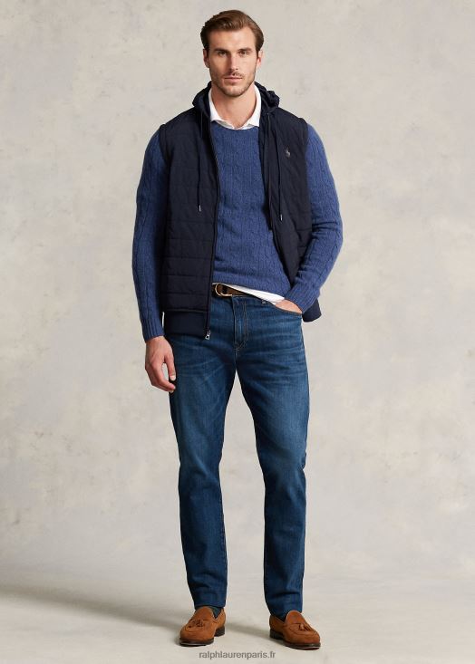 gilet à capuche hybride 46T60T1370 Hommes Ralph Lauren aviateur marine