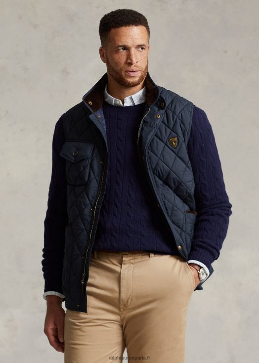 gilet matelassé déperlant 46T60T1926 Hommes Ralph Lauren marine universitaire