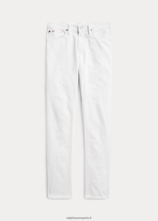 jean droit slim varick 46T60T374 Hommes Ralph Lauren blanc