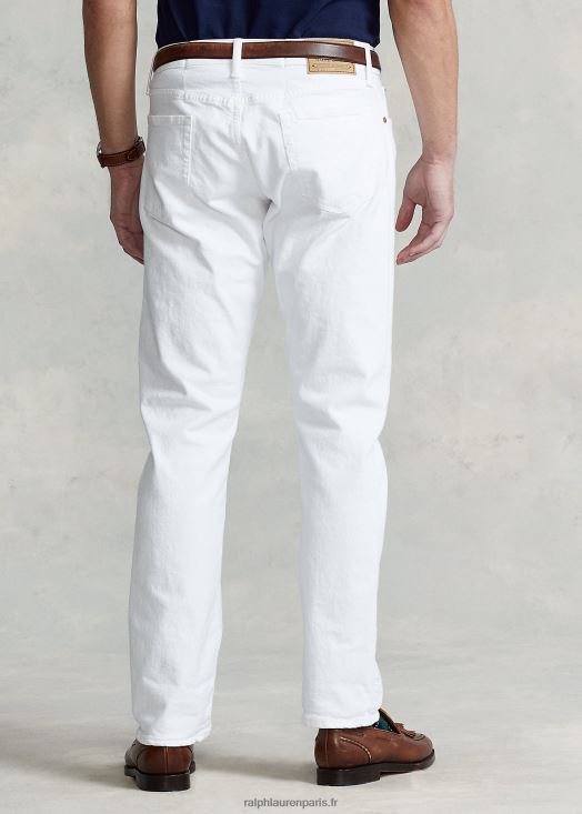 jean droit slim varick 46T60T374 Hommes Ralph Lauren blanc