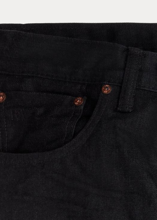 jean slim noir à lisière 46T60T1738 Hommes Ralph Lauren