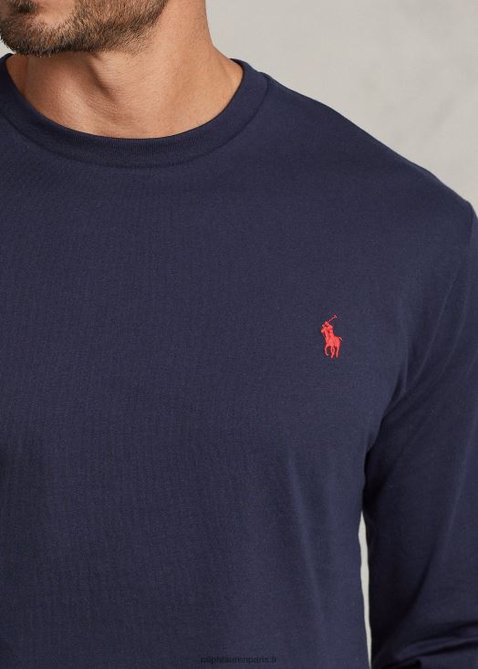 t-shirt à manches longues 46T60T1904 Hommes Ralph Lauren encrer