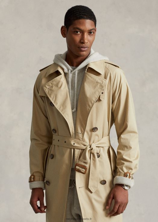 trench en coton stretch 46T60T148 Hommes Ralph Lauren bronzer