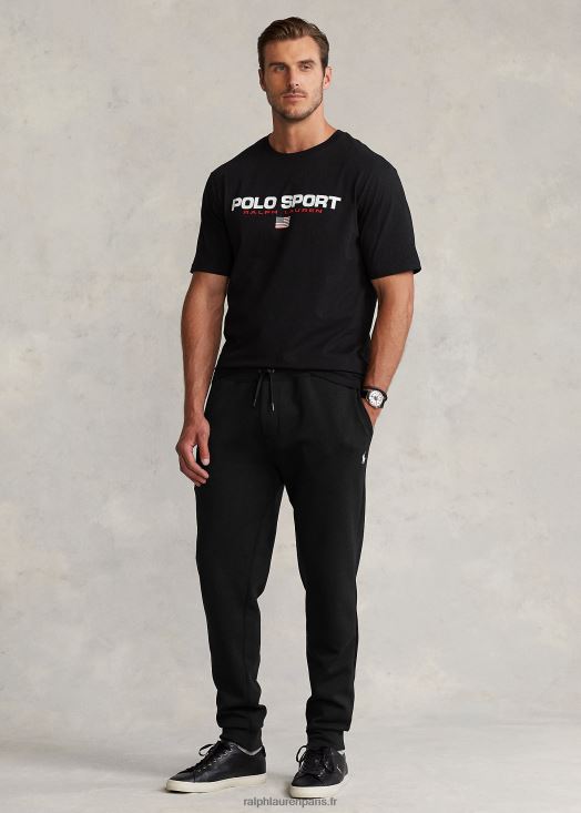 pantalon de jogging à double maille 46T60T1529 Hommes Ralph Lauren noir