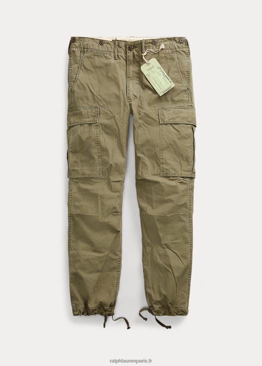 pantalon cargo popeline surplus 46T60T1782 Hommes Ralph Lauren olive foncé