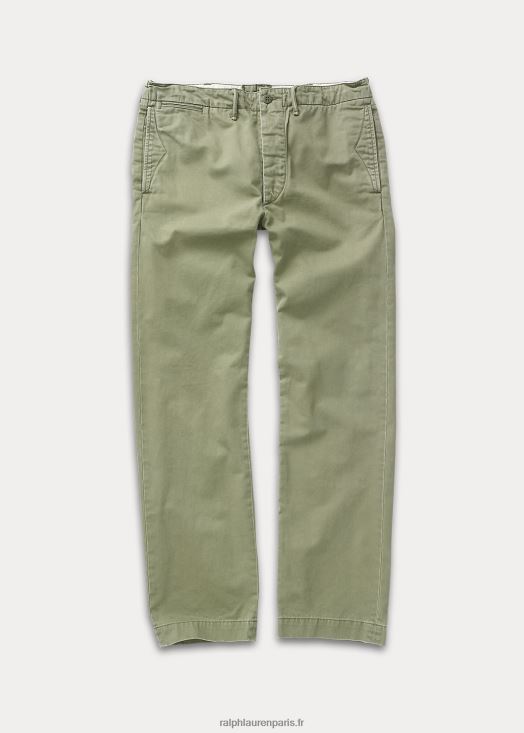 pantalon chino officier 46T60T1748 Hommes Ralph Lauren olive