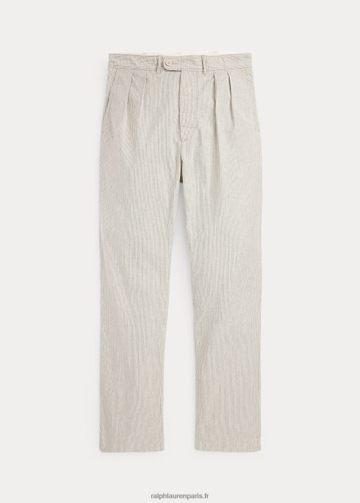 pantalon dobby plissé à rayures 46T60T1739 Hommes Ralph Lauren multi bleu