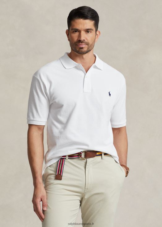 le polo iconique en maille 46T60T1815 Hommes Ralph Lauren blanc