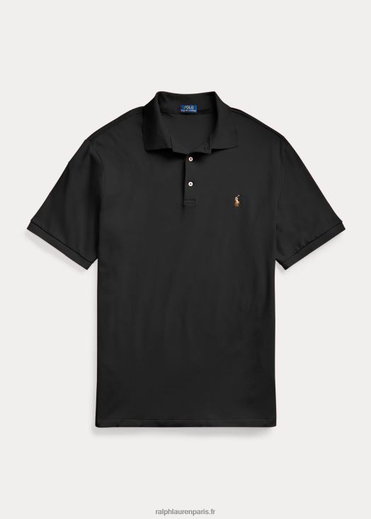 polo en coton doux 46T60T1534 Hommes Ralph Lauren noir