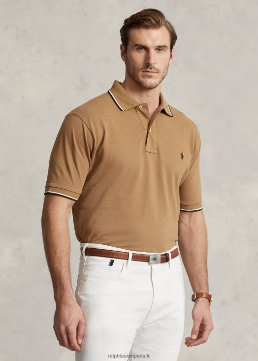 polo en maille 46T60T1353 Hommes Ralph Lauren surf de sable