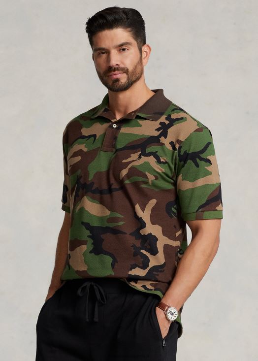 polo en maille 46T60T1604 Hommes Ralph Lauren surplus de camouflage