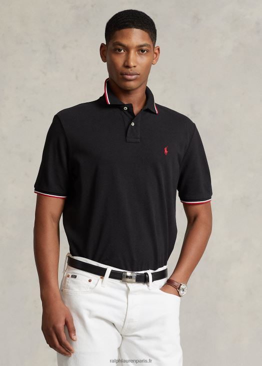 polo en maille coupe classique 46T60T586 Hommes Ralph Lauren noir