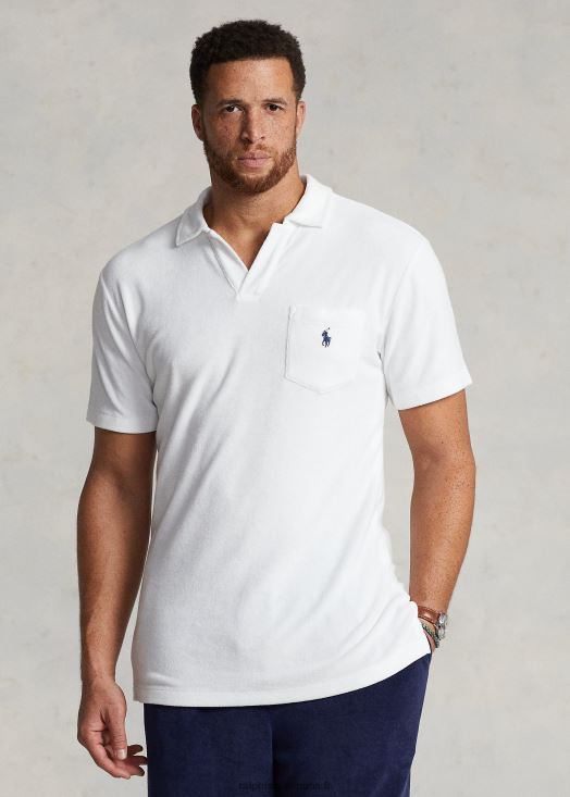 polo en éponge 46T60T1474 Hommes Ralph Lauren blanc