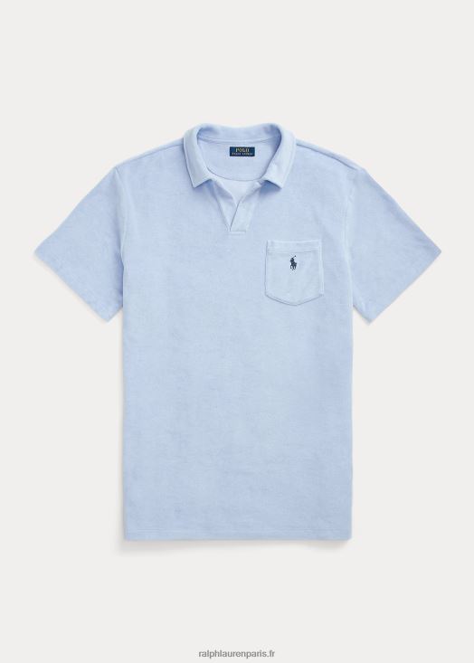 polo en éponge 46T60T1475 Hommes Ralph Lauren bleu austin