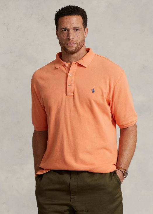 polo spa éponge 46T60T1472 Hommes Ralph Lauren orange optique