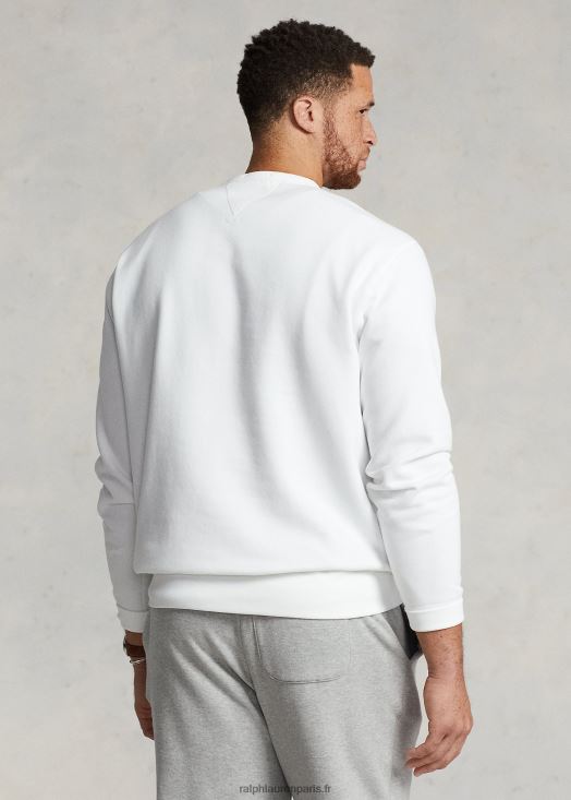 le sweat polaire rl 46T60T1591 Hommes Ralph Lauren blanc