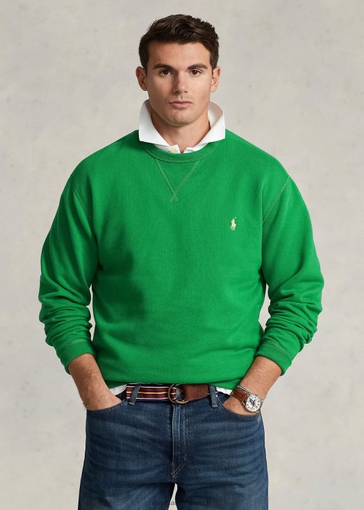 le sweat polaire rl 46T60T1594 Hommes Ralph Lauren vert optique