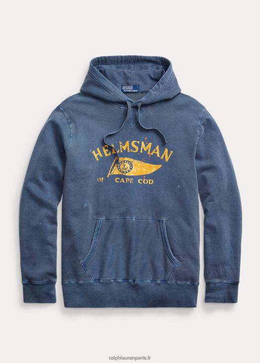 sweat à capuche graphique 46T60T882 Hommes Ralph Lauren Marine royale