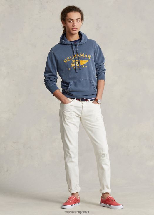 sweat à capuche graphique 46T60T882 Hommes Ralph Lauren Marine royale