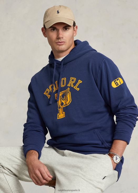 sweat à capuche à logo 46T60T1645 Hommes Ralph Lauren cobalt foncé