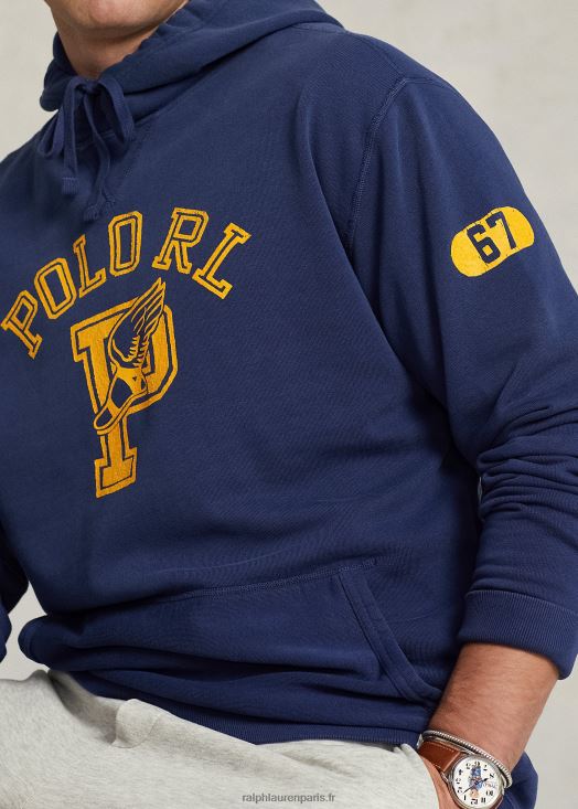 sweat à capuche à logo 46T60T1645 Hommes Ralph Lauren cobalt foncé