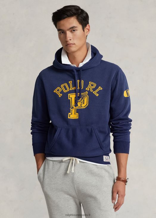 sweat à capuche à logo 46T60T843 Hommes Ralph Lauren cobalt foncé