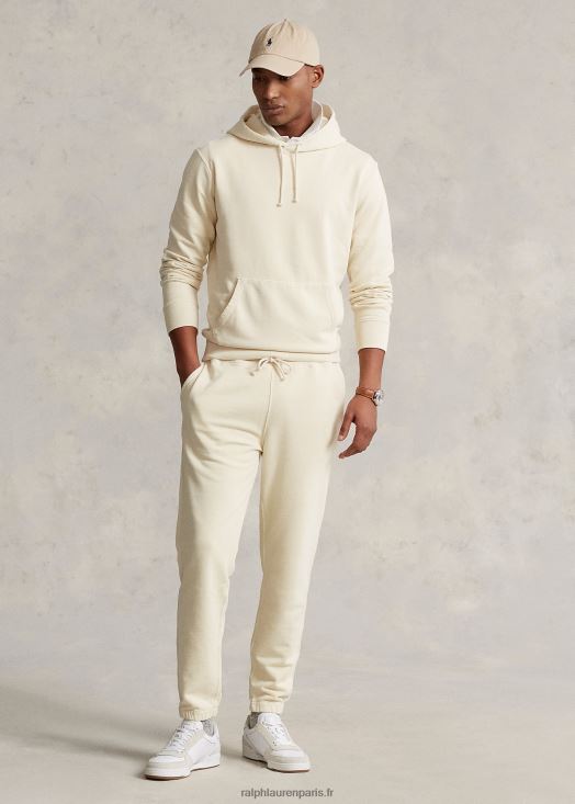 sweat à capuche polaire 46T60T8507 Hommes Ralph Lauren écru