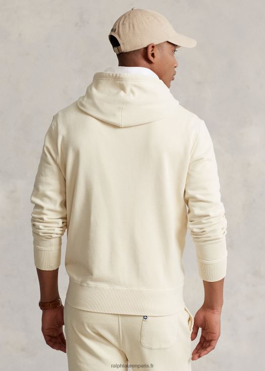 sweat à capuche polaire 46T60T8507 Hommes Ralph Lauren écru