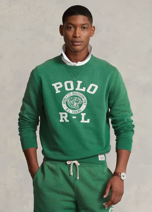 sweat à logo 46T60T1028 Hommes Ralph Lauren vert verano